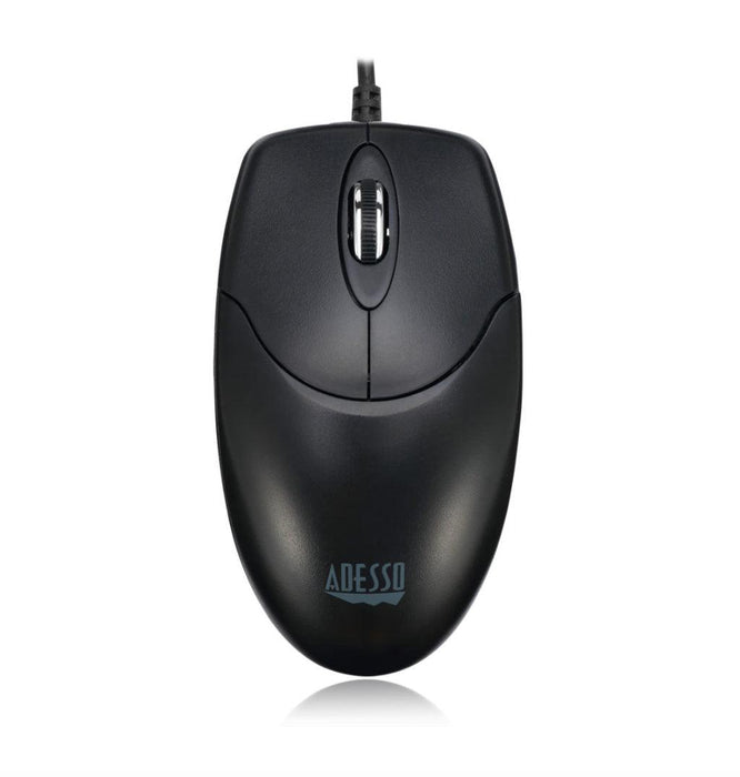 Adesso - Mouse Wired M6 3 Buttons optical scroll up to 1000dpi PC/Mac - Black - Default Title - Limolin 